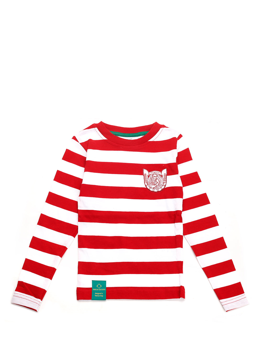 Children\'s striped jersey sweater