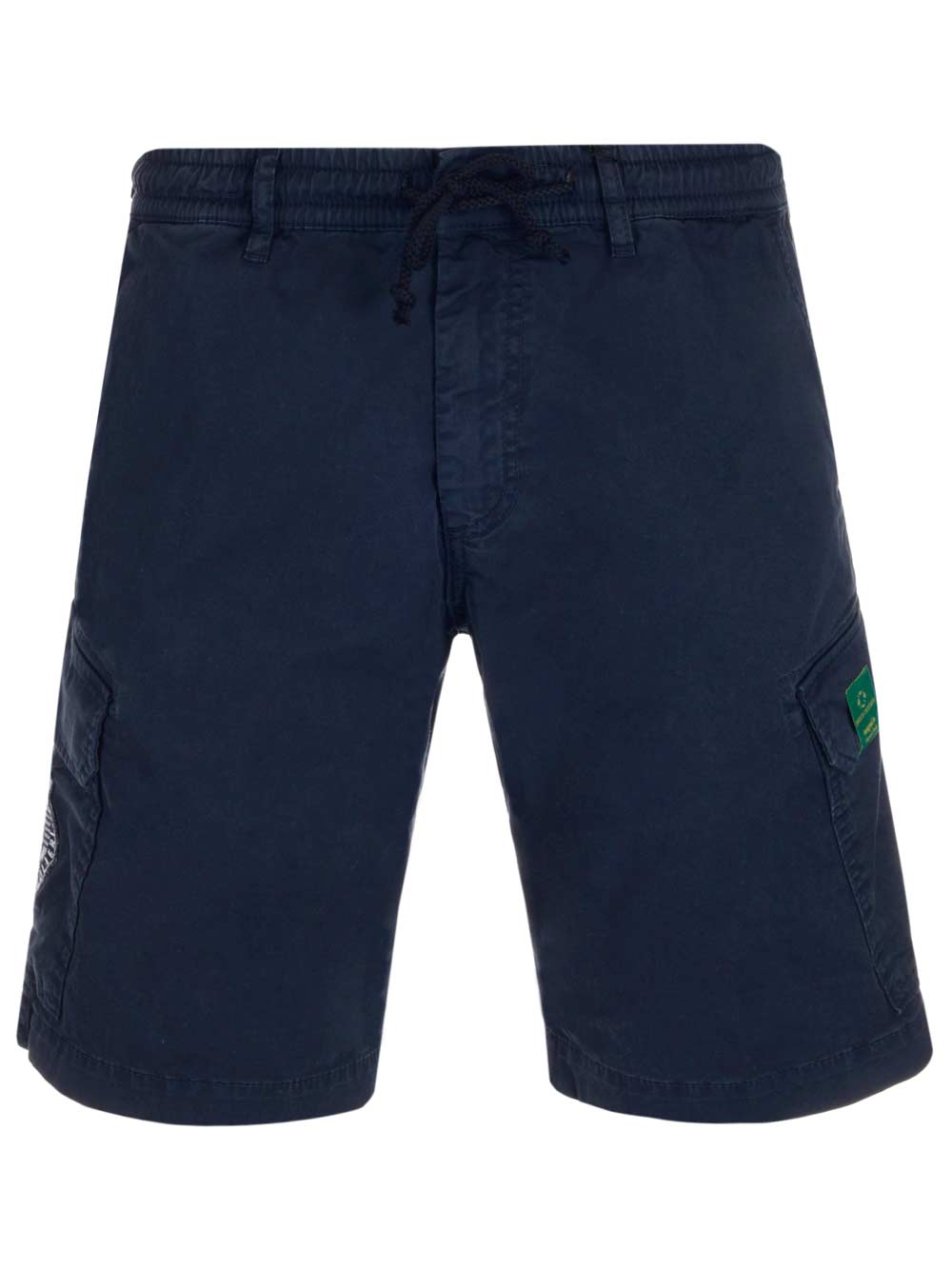 Blue cotton bermuda shorts